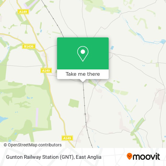 Gunton Railway Station (GNT) map
