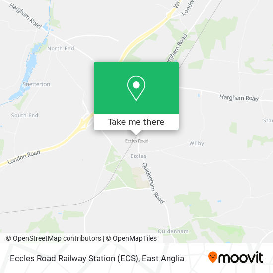 Eccles Road Railway Station (ECS) map