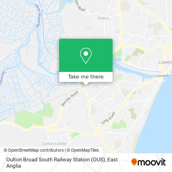 Oulton Broad South Railway Station (OUS) map