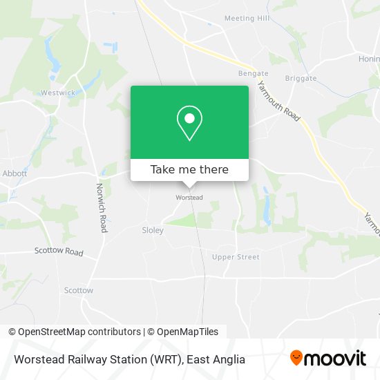 Worstead Railway Station (WRT) map