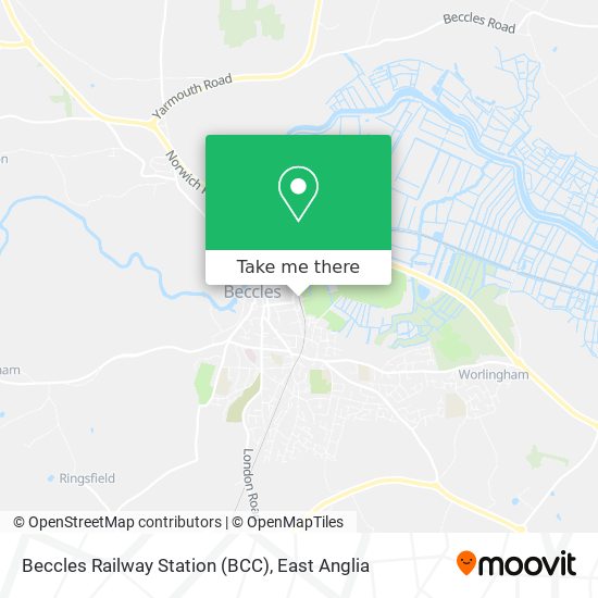 Beccles Railway Station (BCC) map