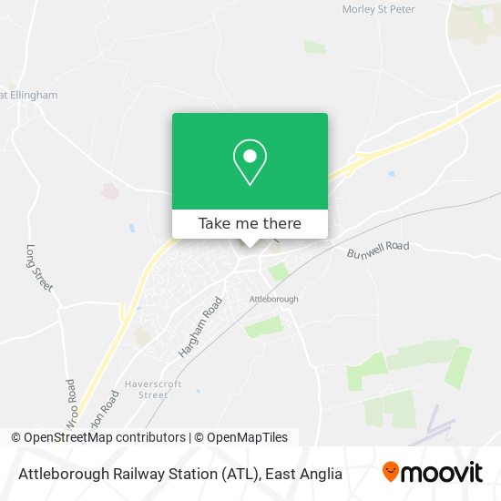 Attleborough Railway Station (ATL) map