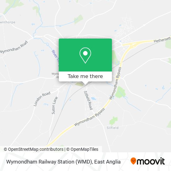 Wymondham Railway Station (WMD) map