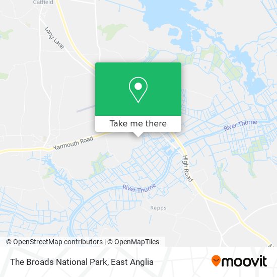 The Broads National Park map