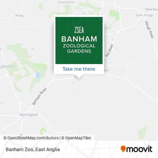 Banham Zoo map