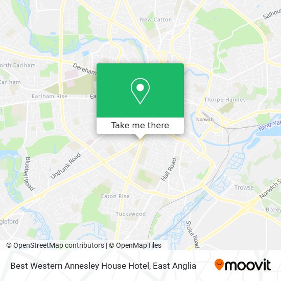 Best Western Annesley House Hotel map
