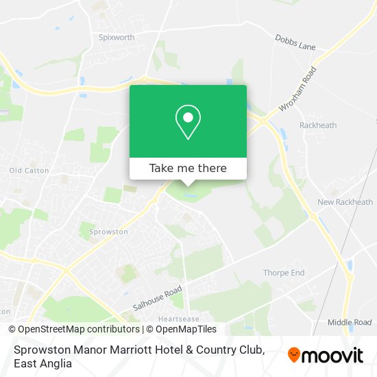 Sprowston Manor Marriott Hotel & Country Club map