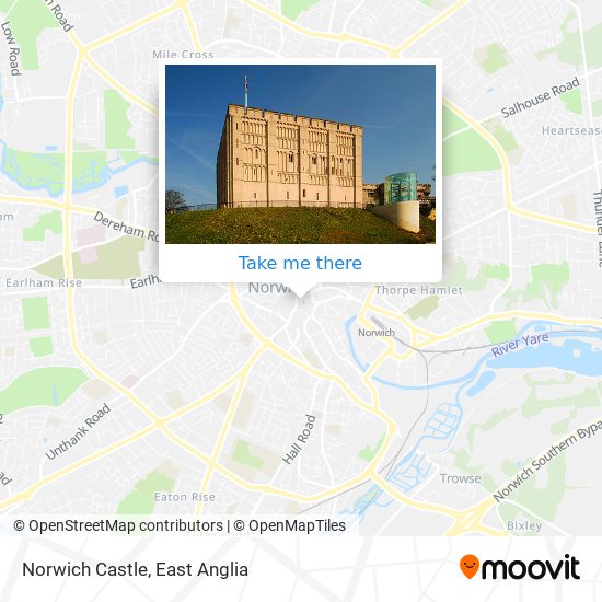 Norwich Castle map