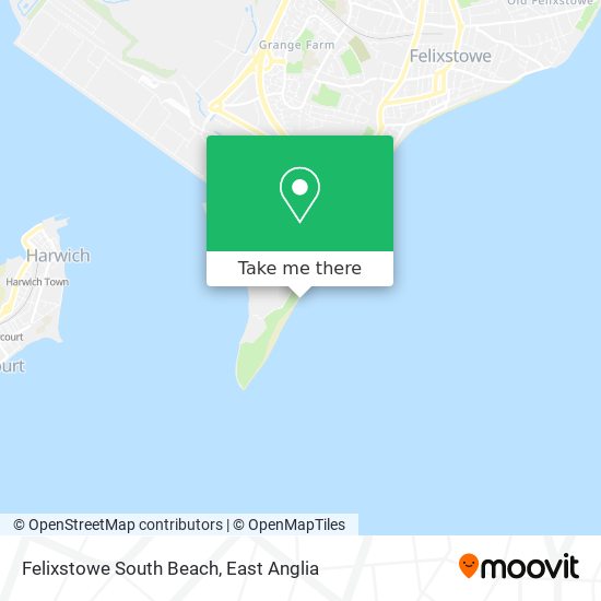 Felixstowe South Beach map