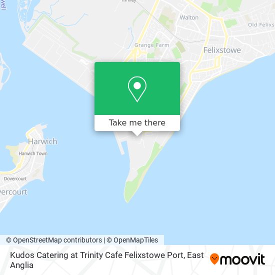 Kudos Catering at Trinity Cafe Felixstowe Port map