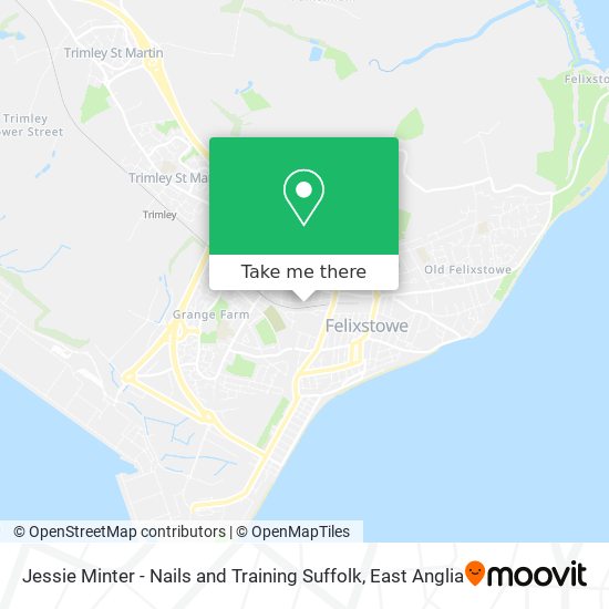 Jessie Minter - Nails and Training Suffolk map