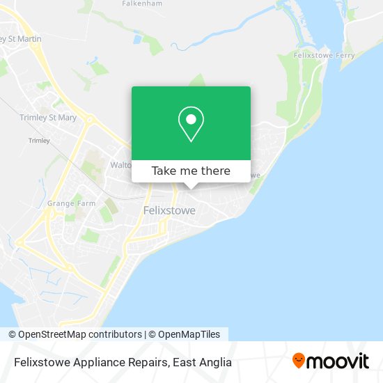 Felixstowe Appliance Repairs map