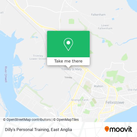 Dilly's Personal Training map