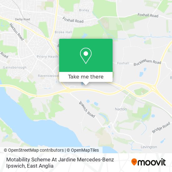 Motability Scheme At Jardine Mercedes-Benz Ipswich map