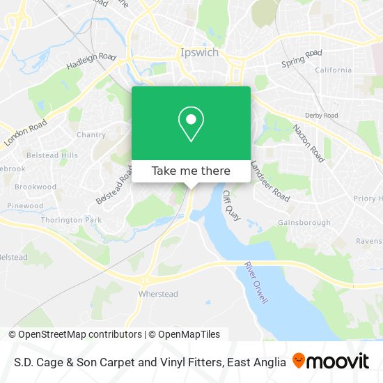 S.D. Cage & Son Carpet and Vinyl Fitters map