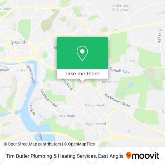 Tim Butler Plumbing & Heating Services map