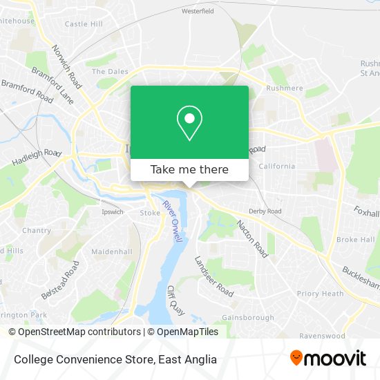 College Convenience Store map