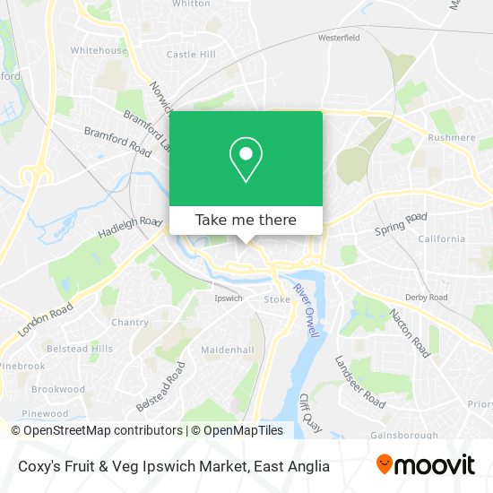 Coxy's Fruit & Veg Ipswich Market map