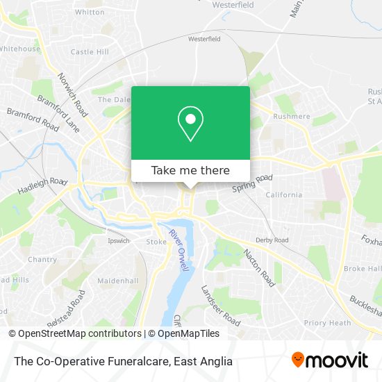 The Co-Operative Funeralcare map