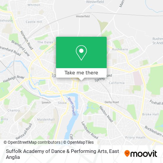 Suffolk Academy of Dance & Performing Arts map