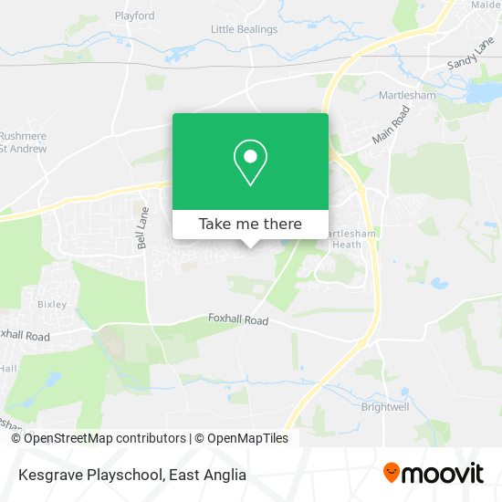Kesgrave Playschool map