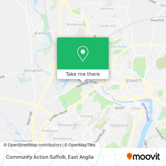 Community Action Suffolk map