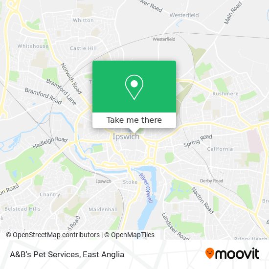 A&B's Pet Services map