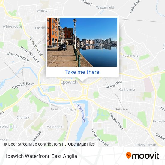 Ipswich Waterfront map