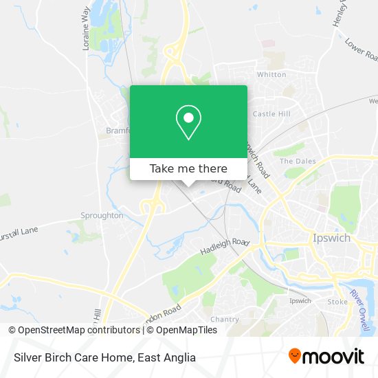 Silver Birch Care Home map