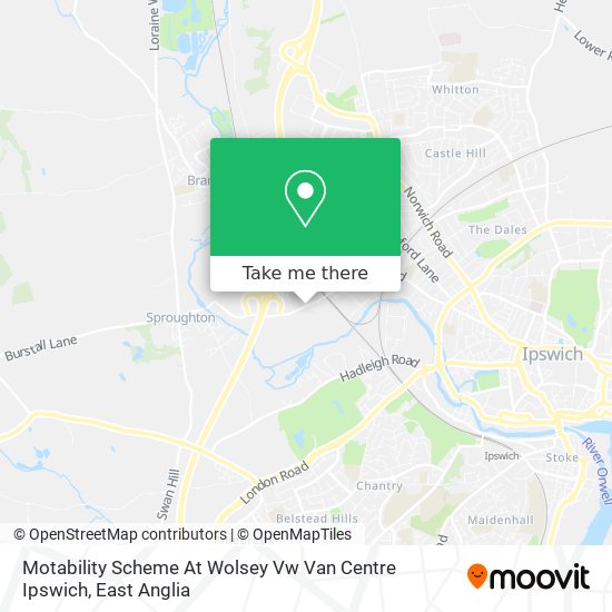 Motability Scheme At Wolsey Vw Van Centre Ipswich map