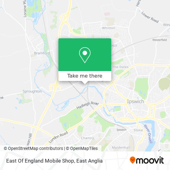 East Of England Mobile Shop map