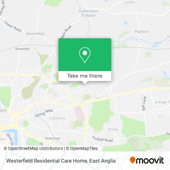 Westerfield Residential Care Home map