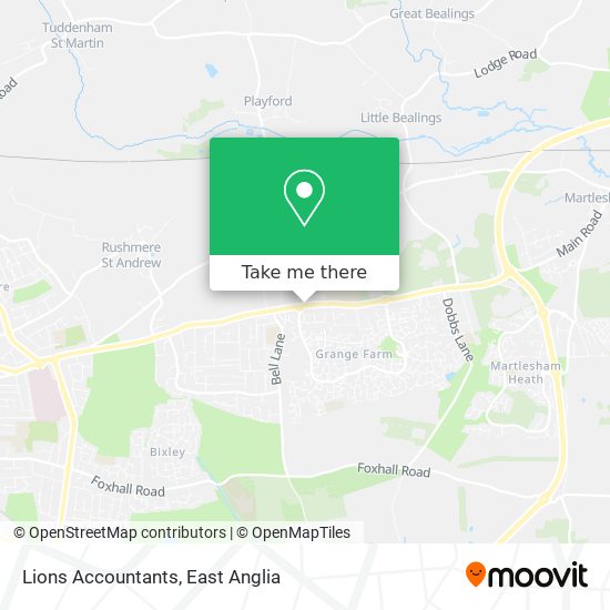 Lions Accountants map