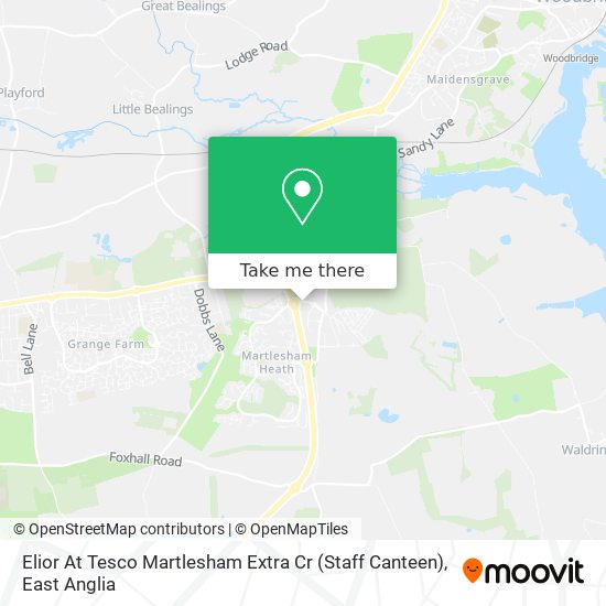 Elior At Tesco Martlesham Extra Cr (Staff Canteen) map