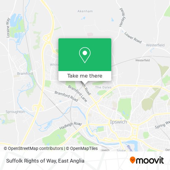 Suffolk Rights of Way map