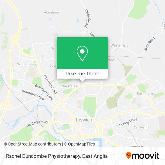 Rachel Duncombe Physiotherapy map