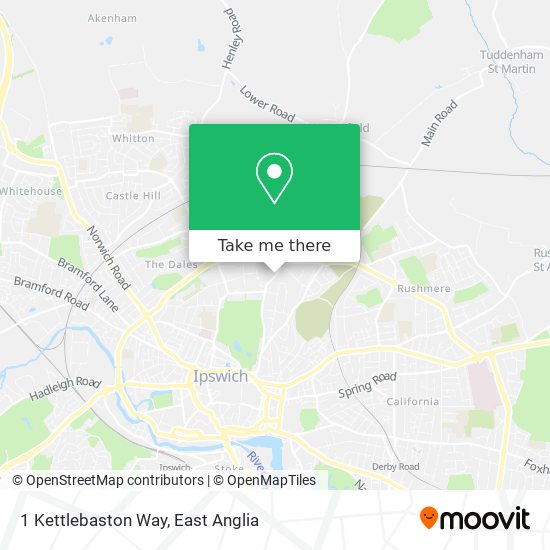 1 Kettlebaston Way map