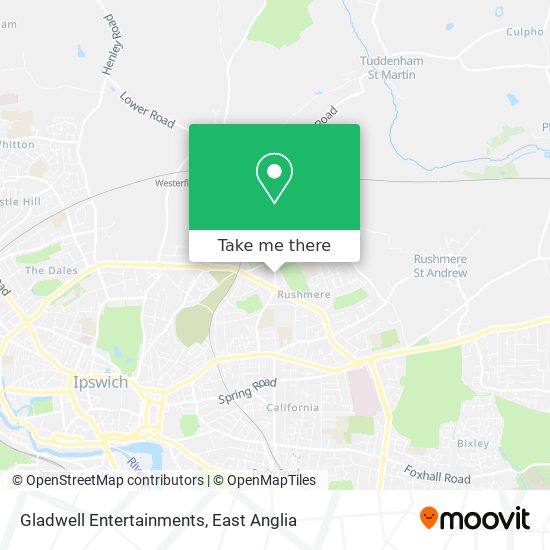 Gladwell Entertainments map