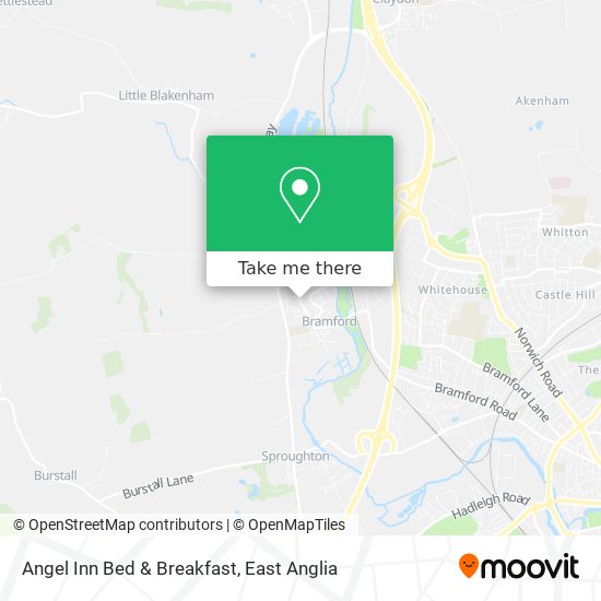 Angel Inn Bed & Breakfast map