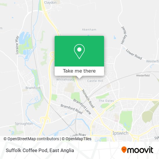Suffolk Coffee Pod map