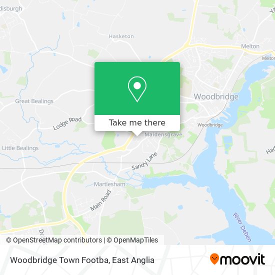 Woodbridge Town Footba map