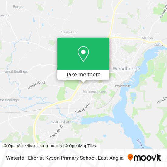 Waterfall Elior at Kyson Primary School map