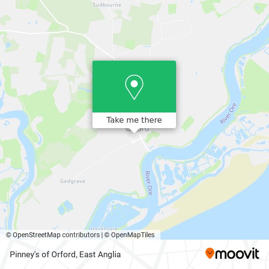 Pinney's of Orford map