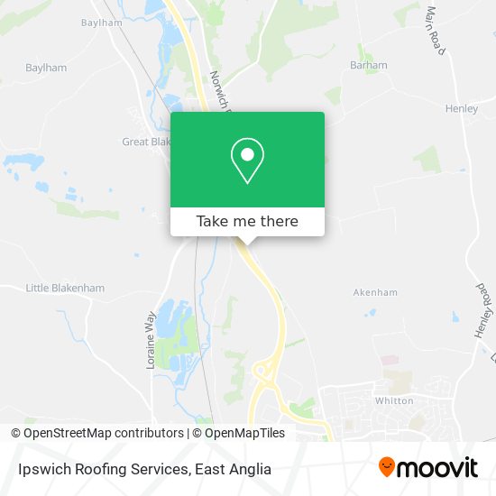 Ipswich Roofing Services map