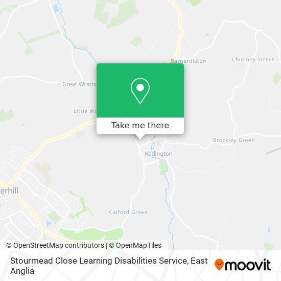 Stourmead Close Learning Disabilities Service map