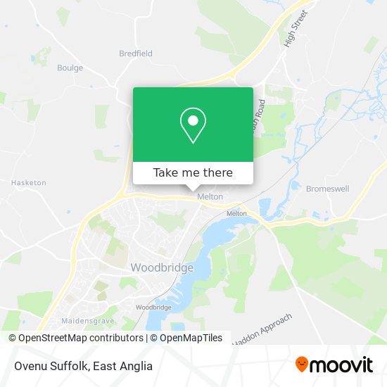 Ovenu Suffolk map