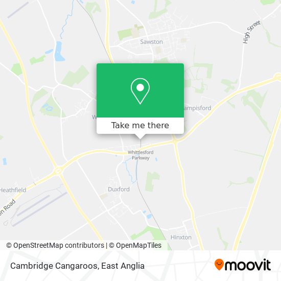 Cambridge Cangaroos map