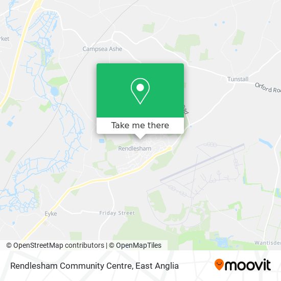 Rendlesham Community Centre map