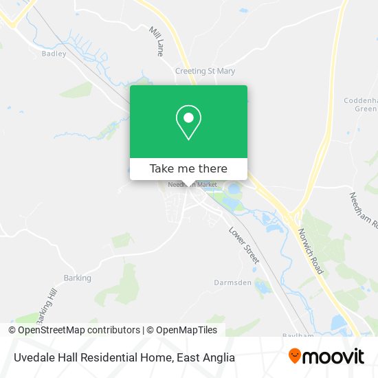 Uvedale Hall Residential Home map