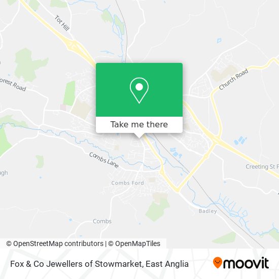 Fox & Co Jewellers of Stowmarket map